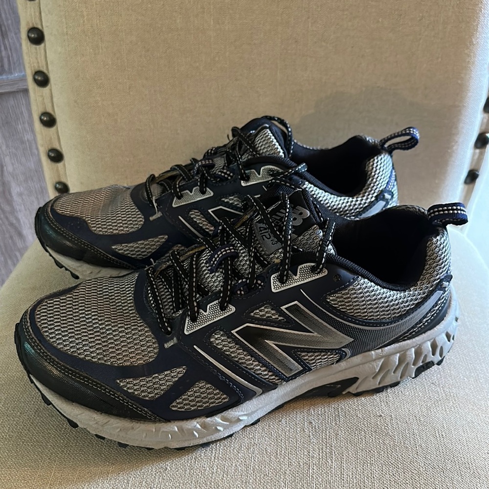 New Balance Black and Gray Sneakers 4E Wide 8.5